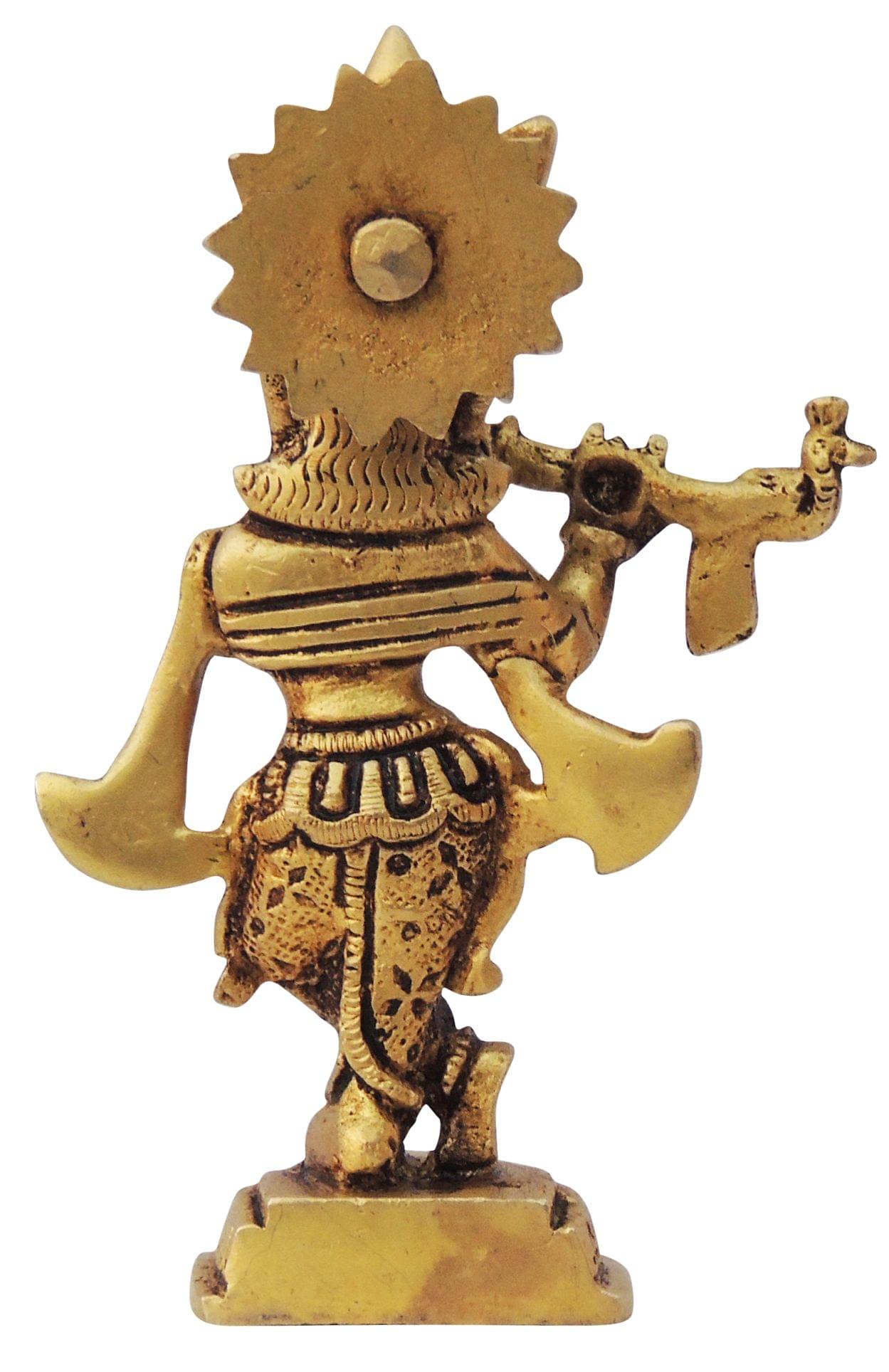 Brass Krishna — 4.5"