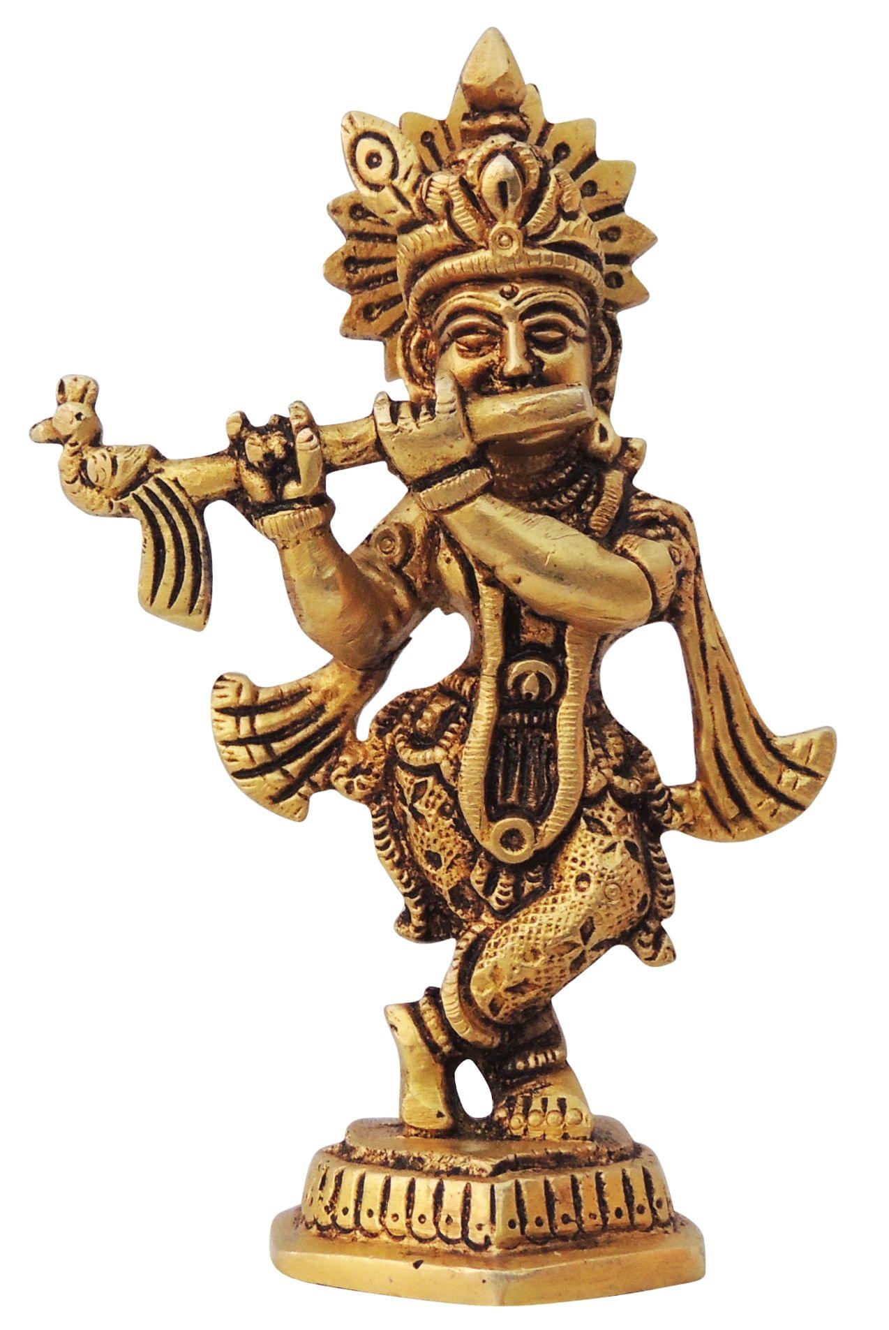 Brass Krishna — 4.5"