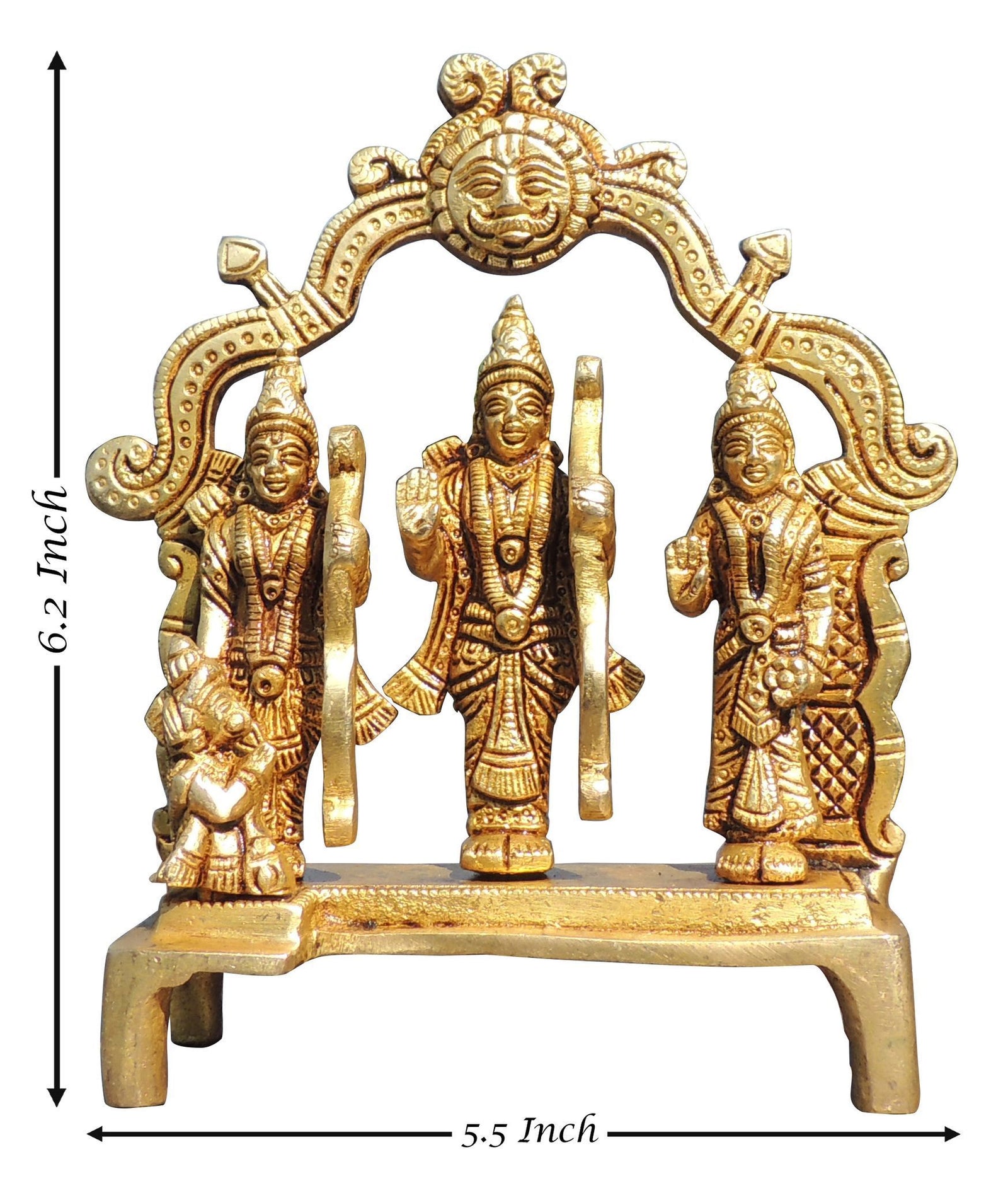 Brass Ram Darbar — 6.2"