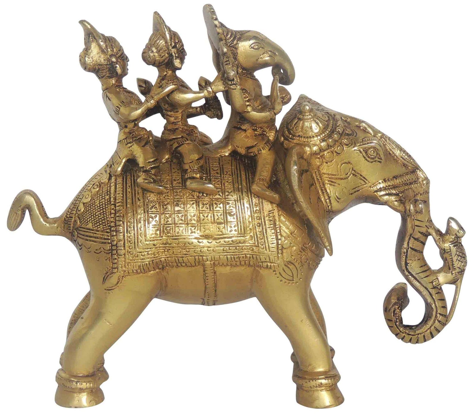 Brass Ganesh — 7.5"