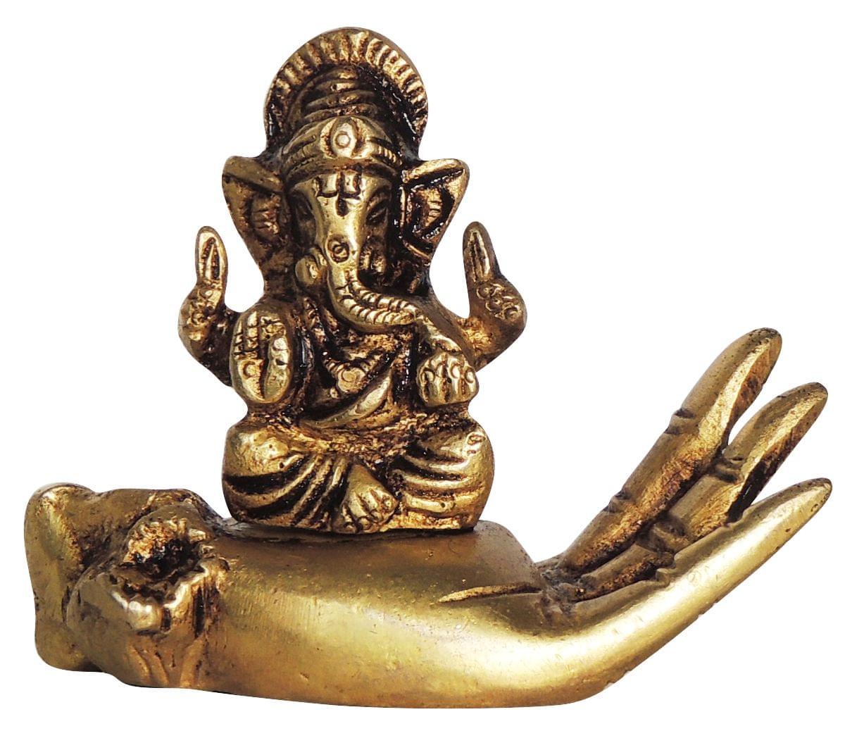 Brass Ganesh — 2.5"