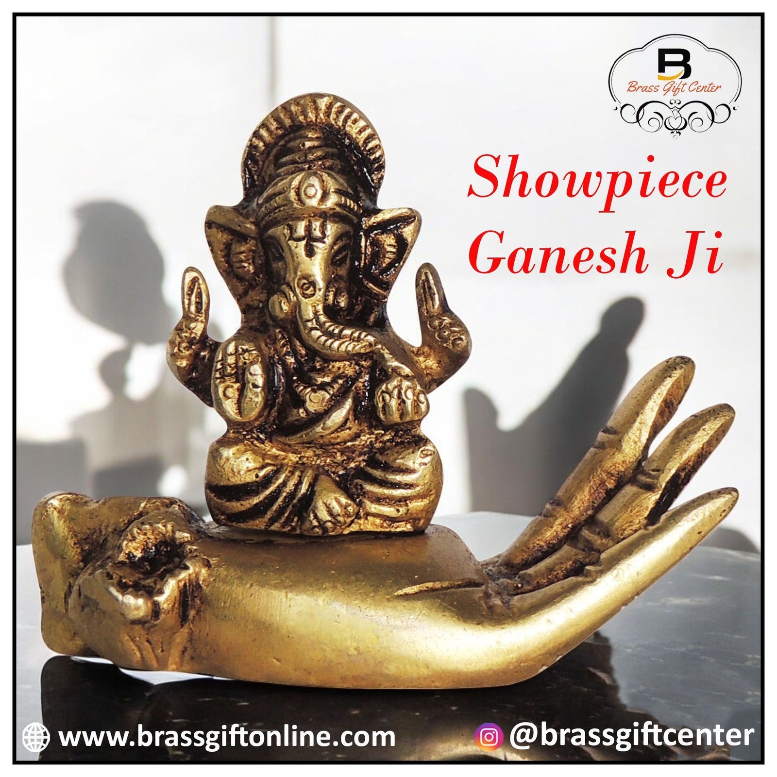 Brass Ganesh — 2.5"