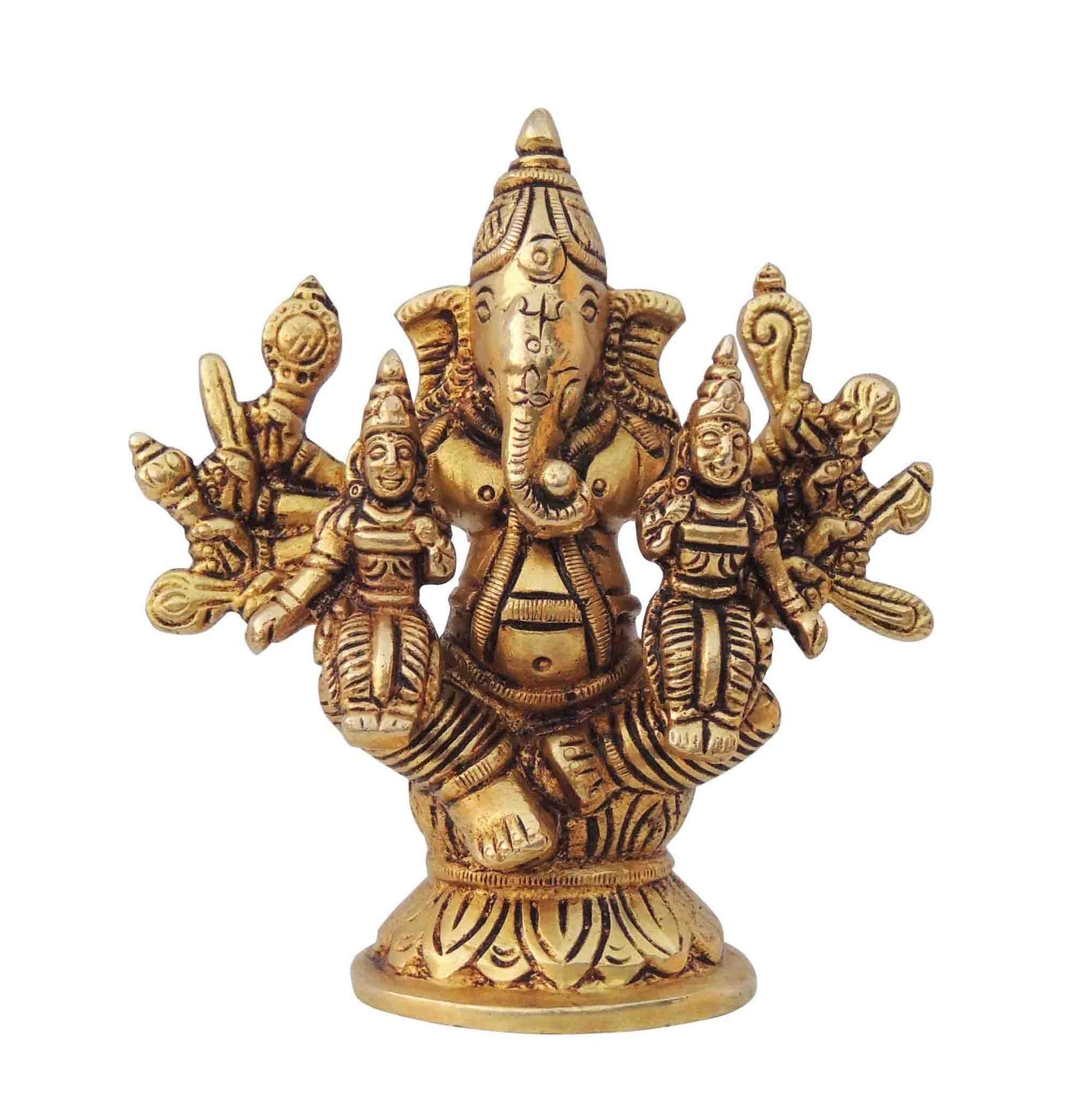 Brass Ganesh — 4.2"