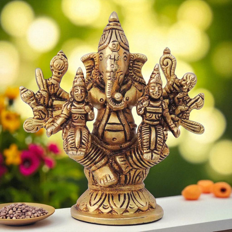 Brass Ganesh — 4.2"