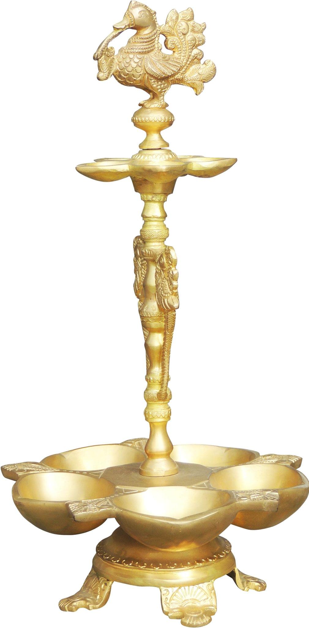 Brass Hen (Murga) Deepak7.4*7.4*14 Inch — 14"