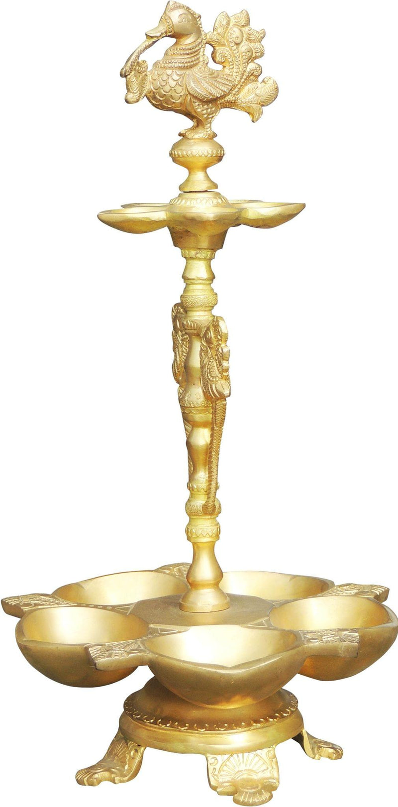 Brass Hen (Murga) Deepak7.4*7.4*14 Inch — 14"