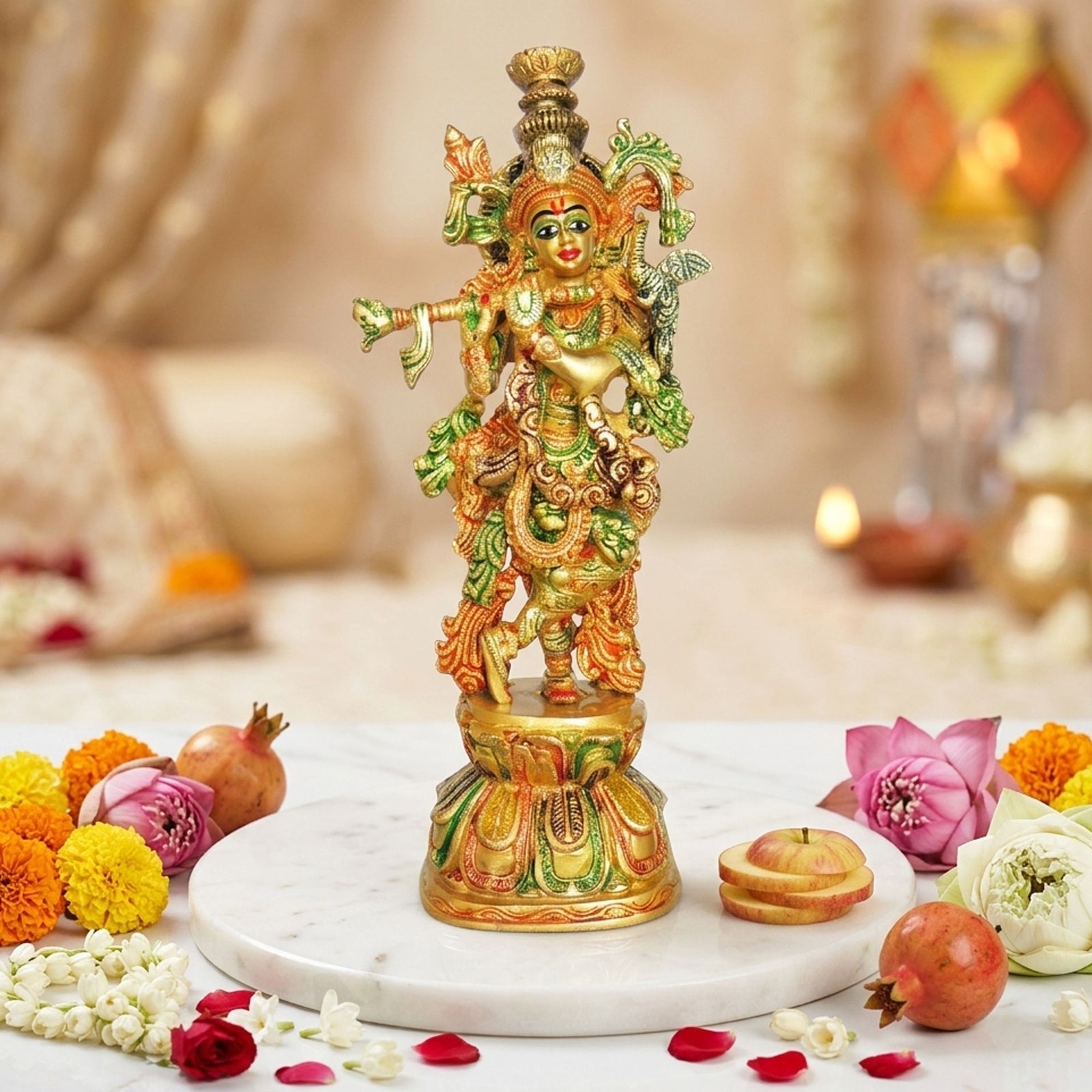 Brass Krishna — 12.5"
