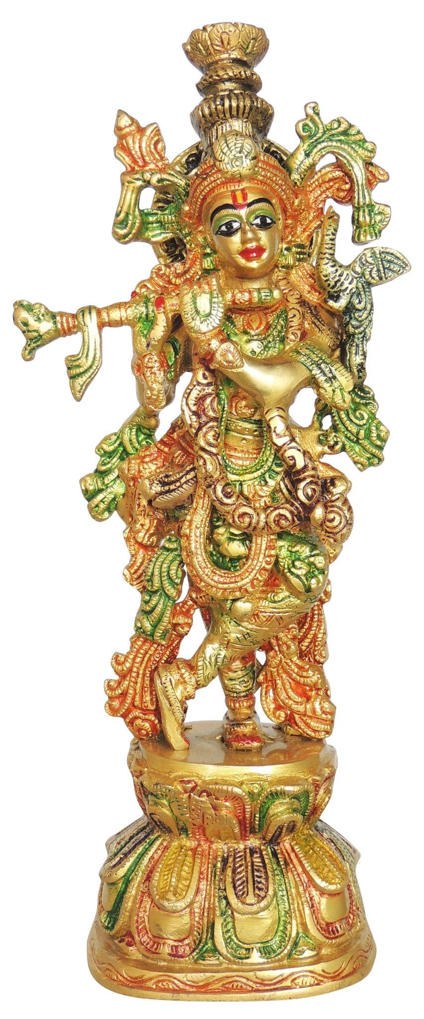 Brass Krishna — 12.5"