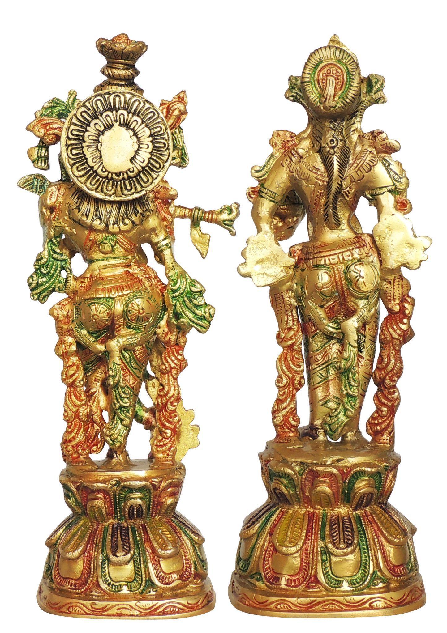 Brass Radha-Krishna