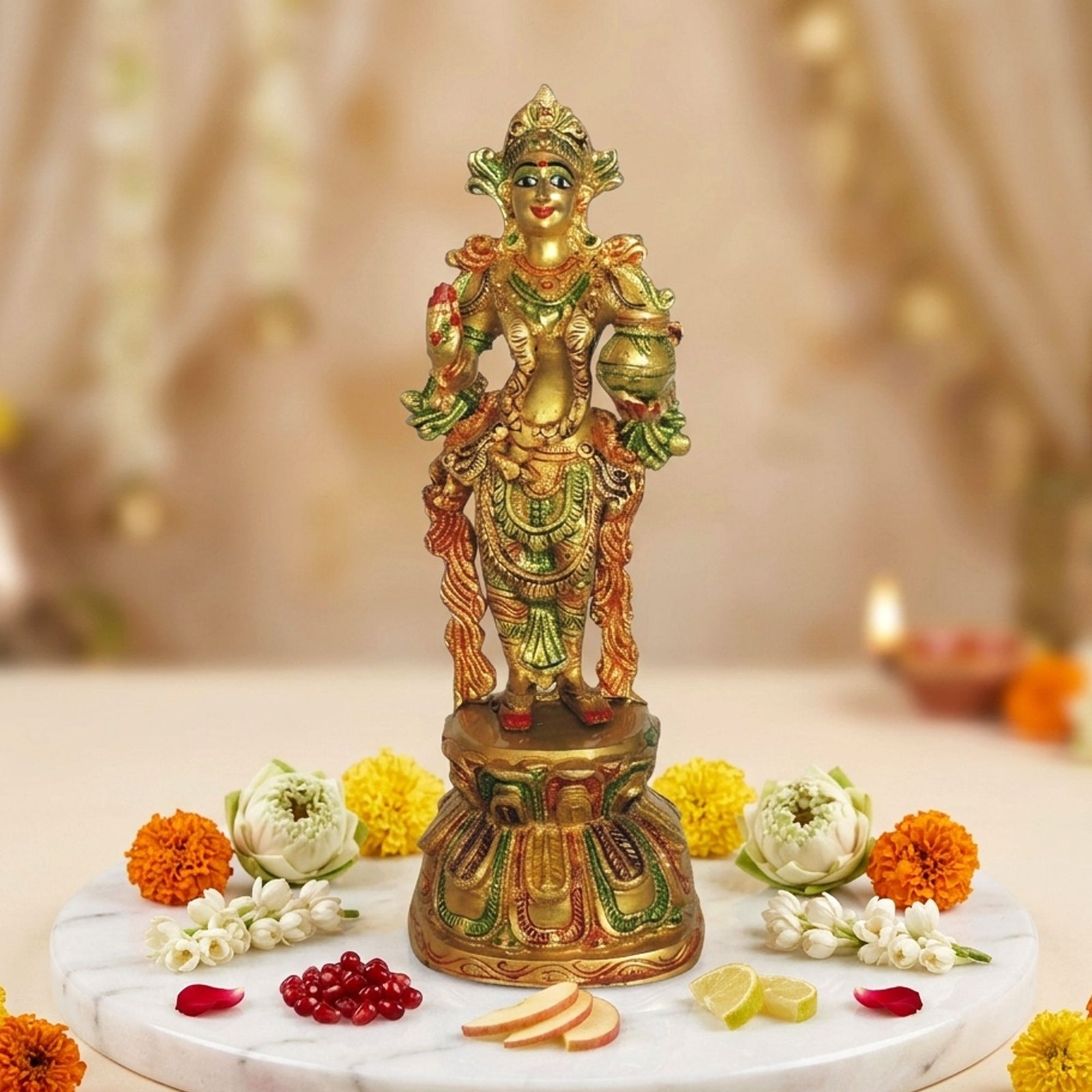 Brass Radha — 11"