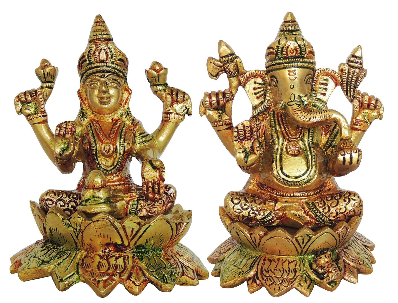 Brass Lakshmi-Ganesh Set
