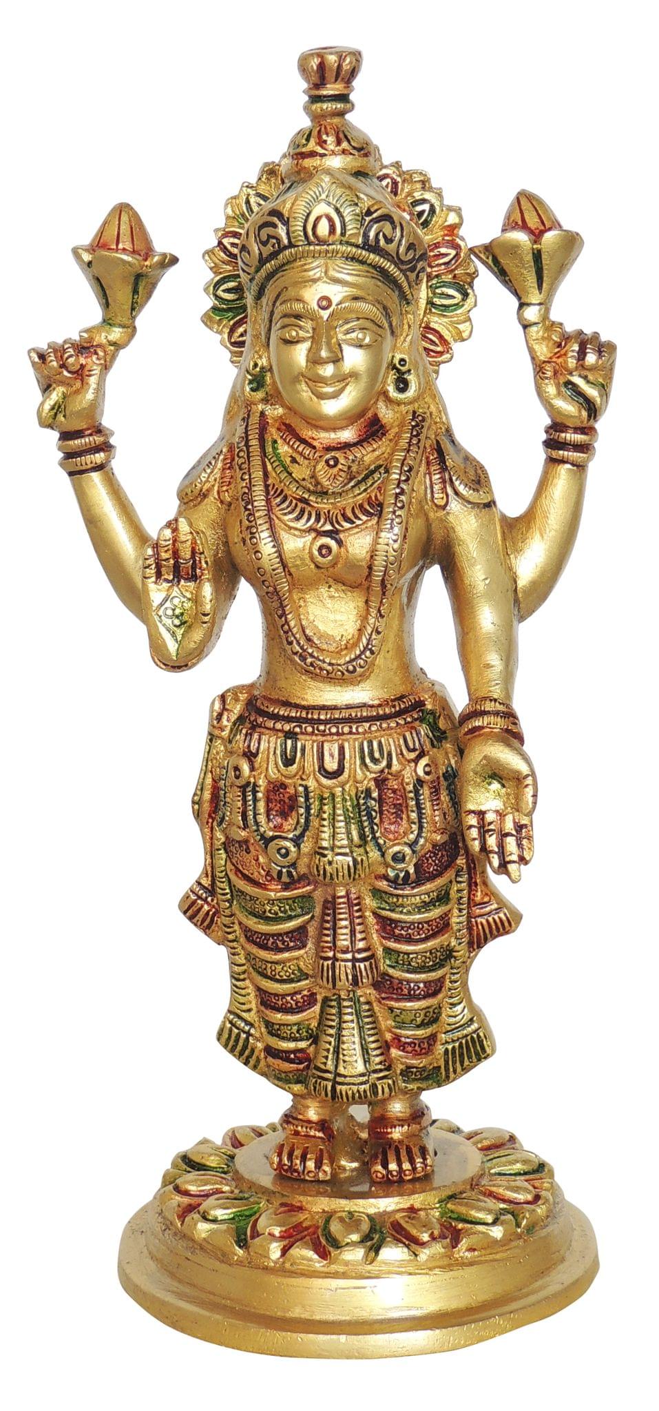 Brass Lakshmi — 9.3"