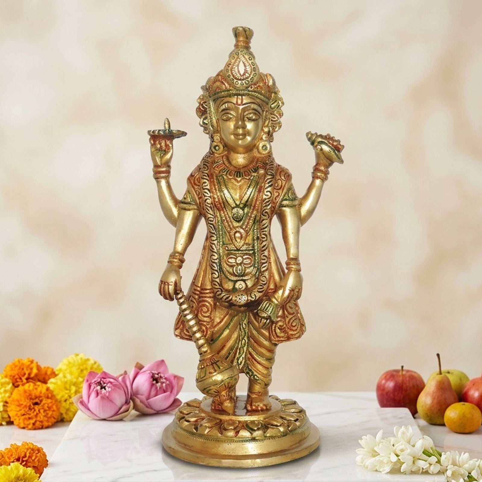 Brass Vishnu