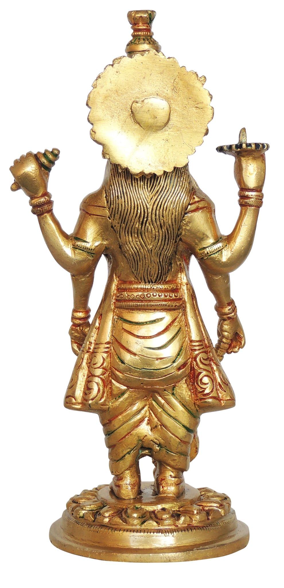 Brass Vishnu