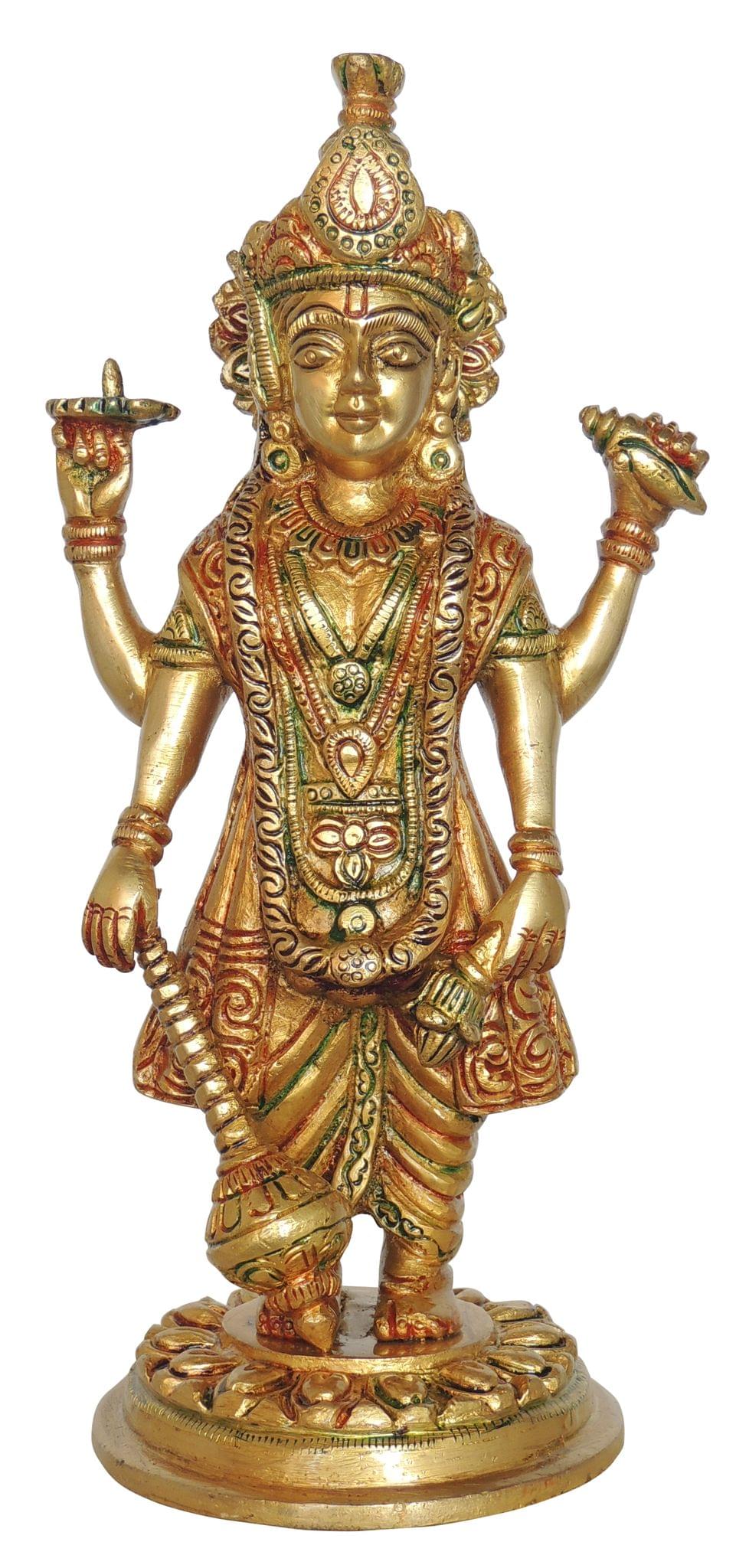 Brass Vishnu
