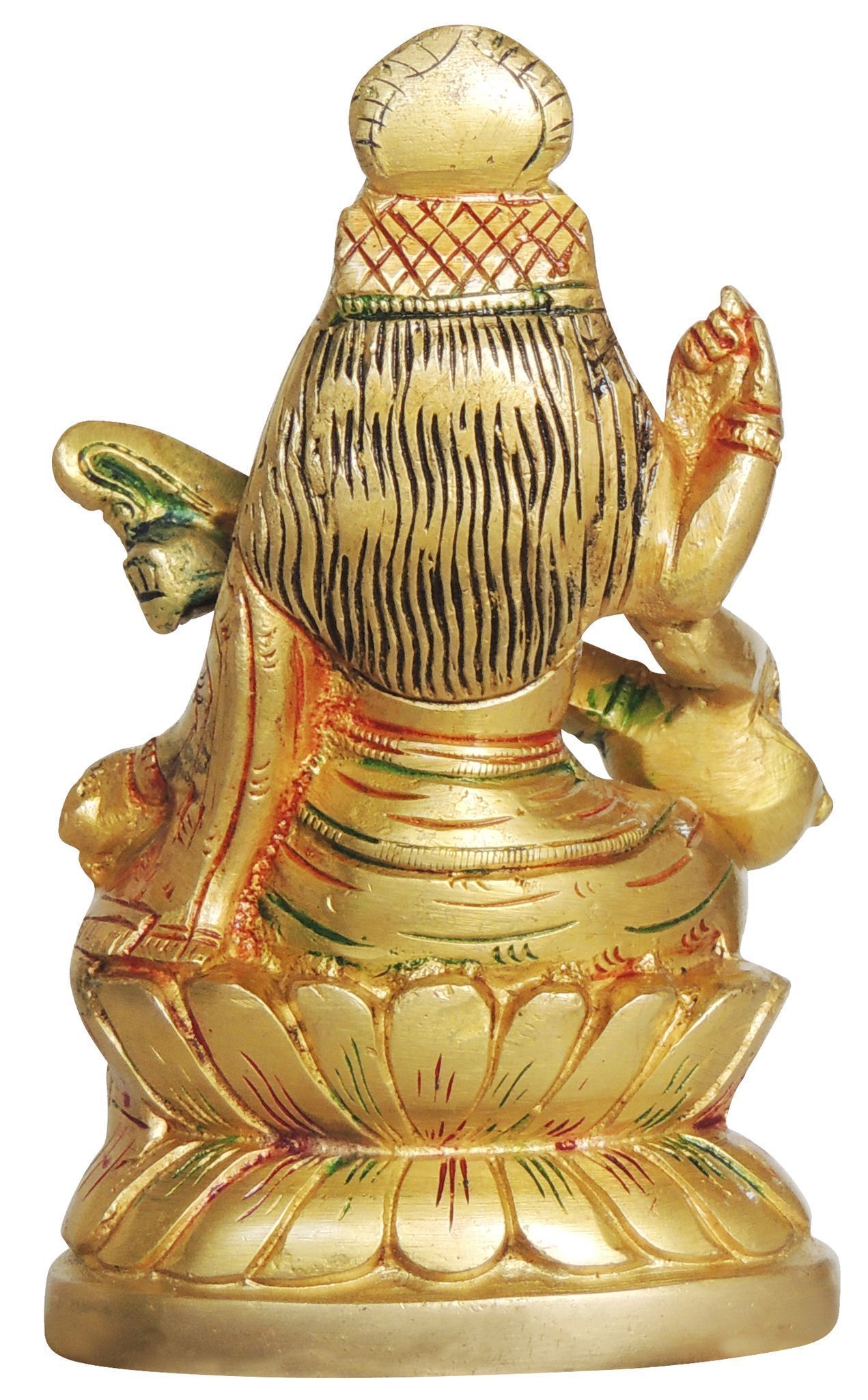 Brass Saraswati — 6"