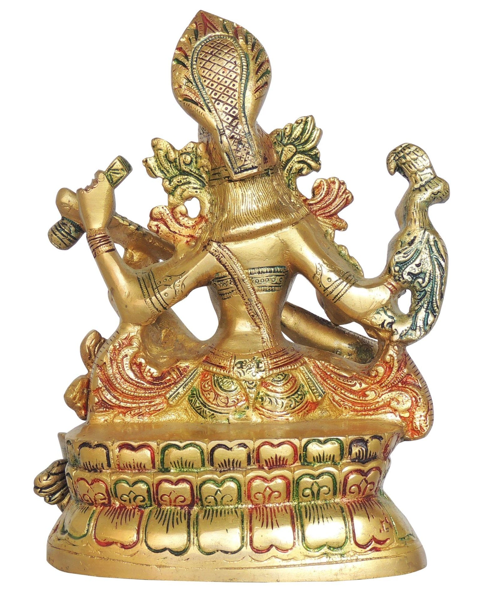 Brass Saraswati — 10.5"