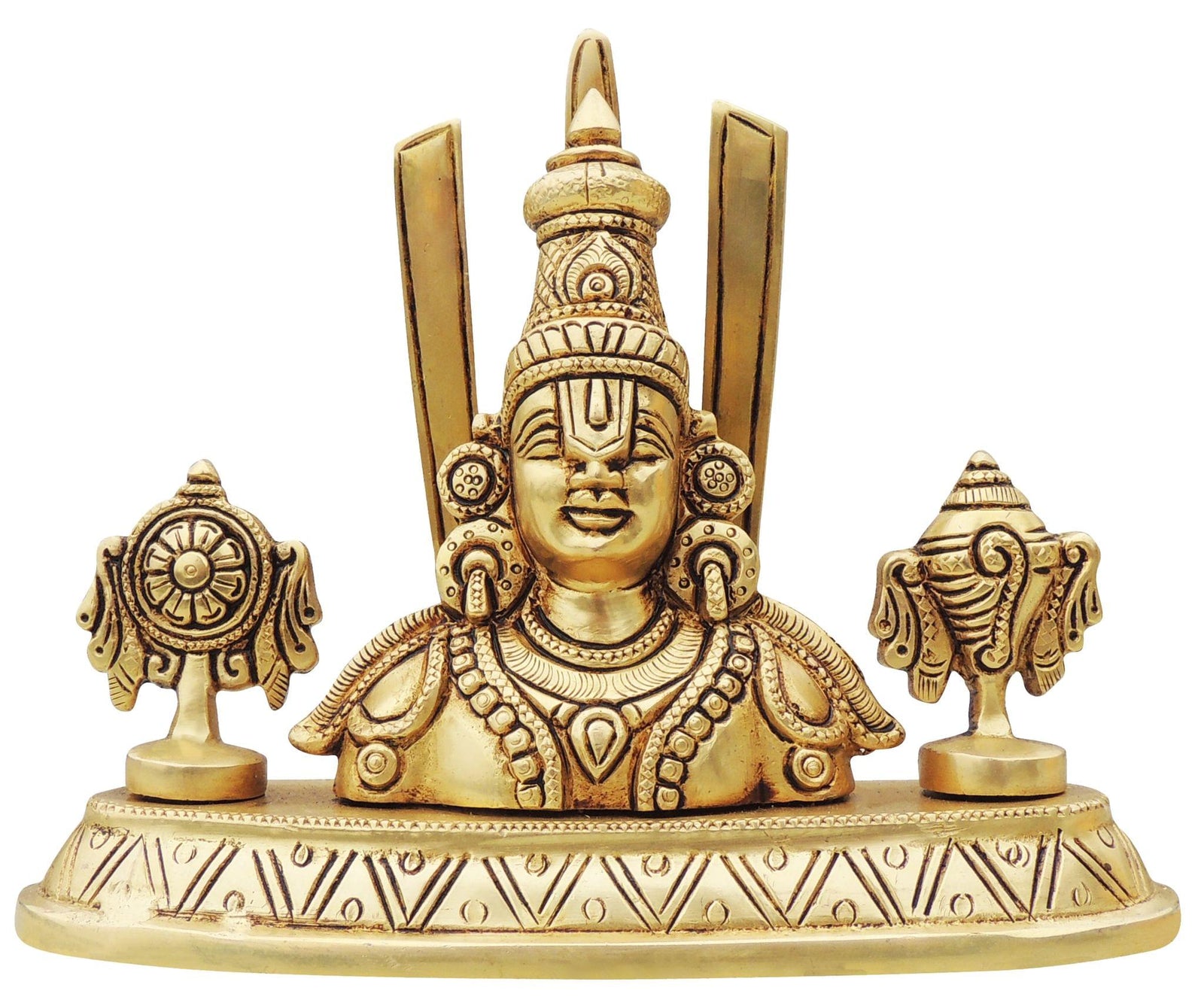 Brass Tirupati — 5.5"