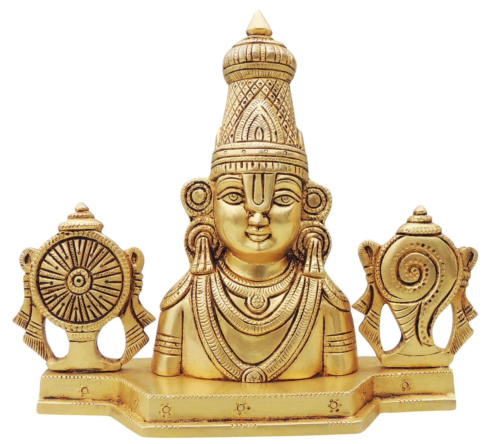 Brass Tirupati — 8.5"