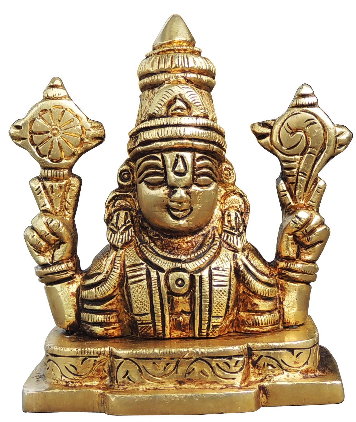 Brass Tirupati — 3.5"