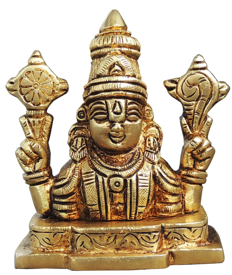 Brass Tirupati — 3.5"
