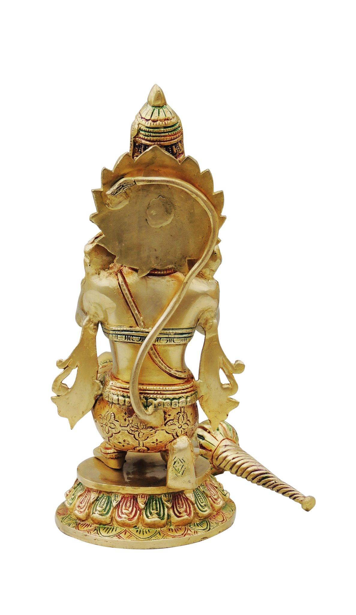 Brass Hanuman — 12.5"