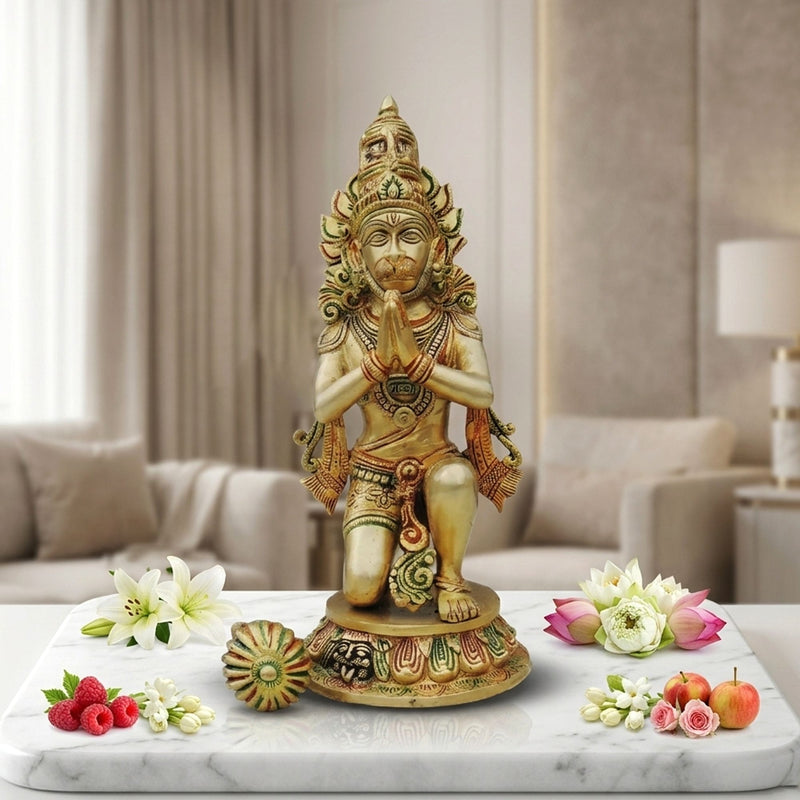 Brass Hanuman — 12.5"