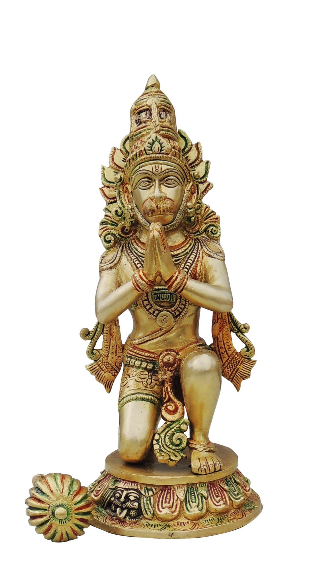 Brass Hanuman — 12.5"