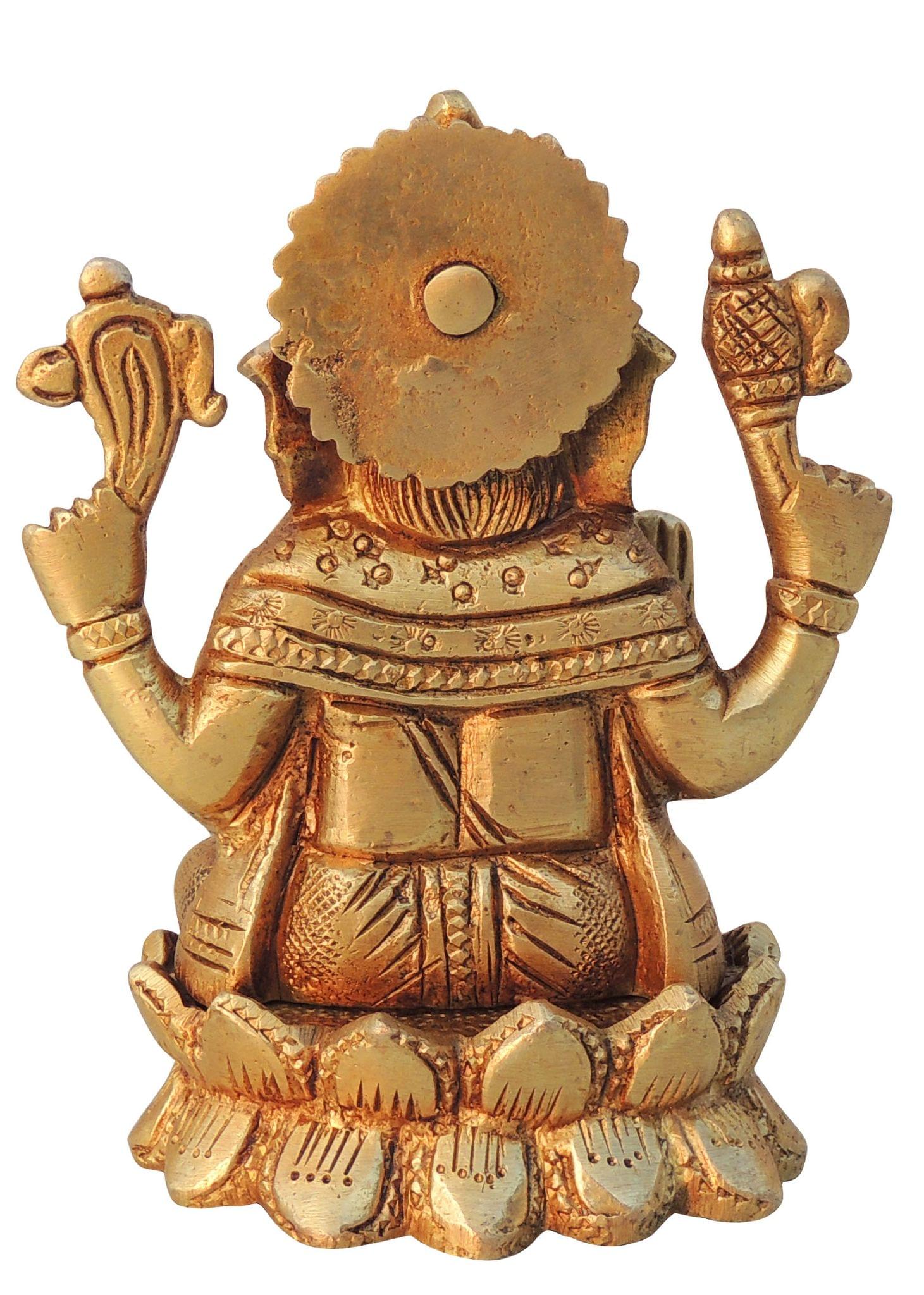 Brass Ganesh — 4"