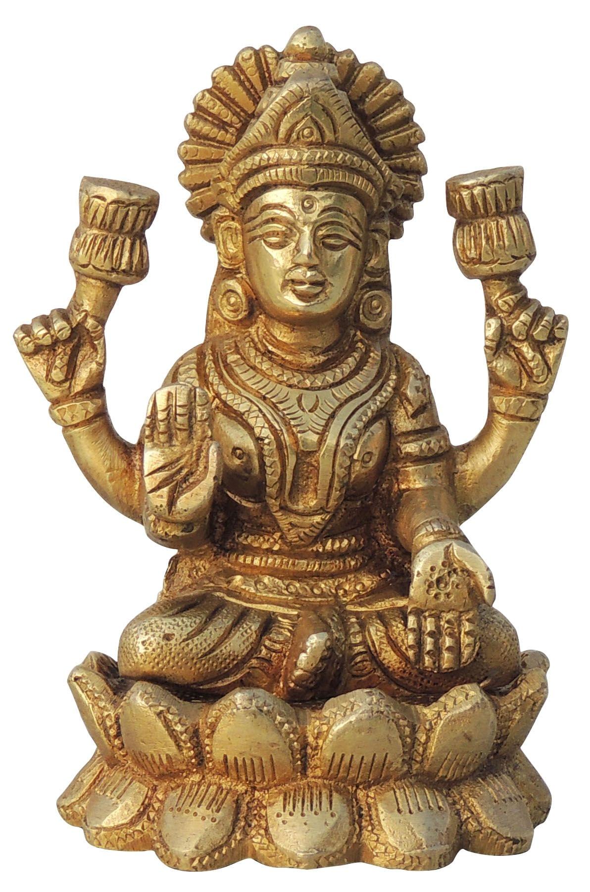 Brass Lakshmi — 4"
