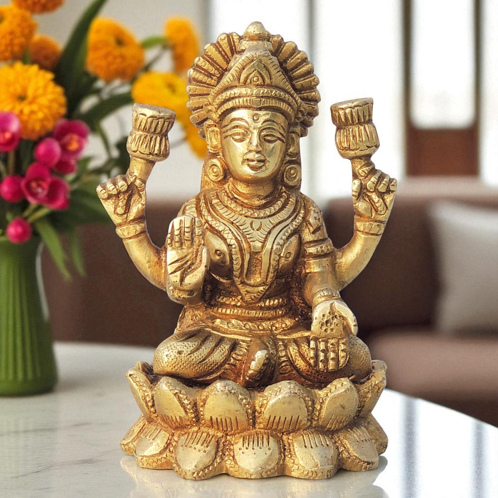 Brass Lakshmi — 4"