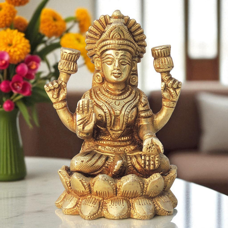 Brass Lakshmi — 4"