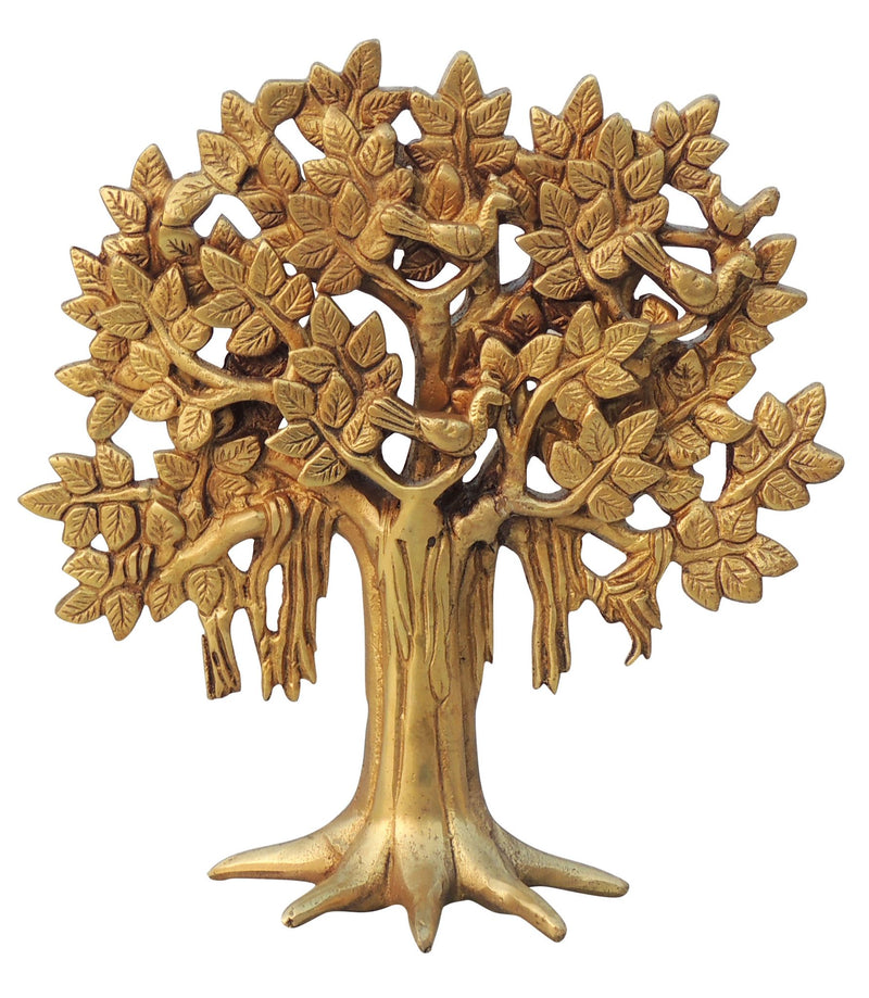 Brass Table Decor Kalpavriksha, devvrksh Tree — 8.2"