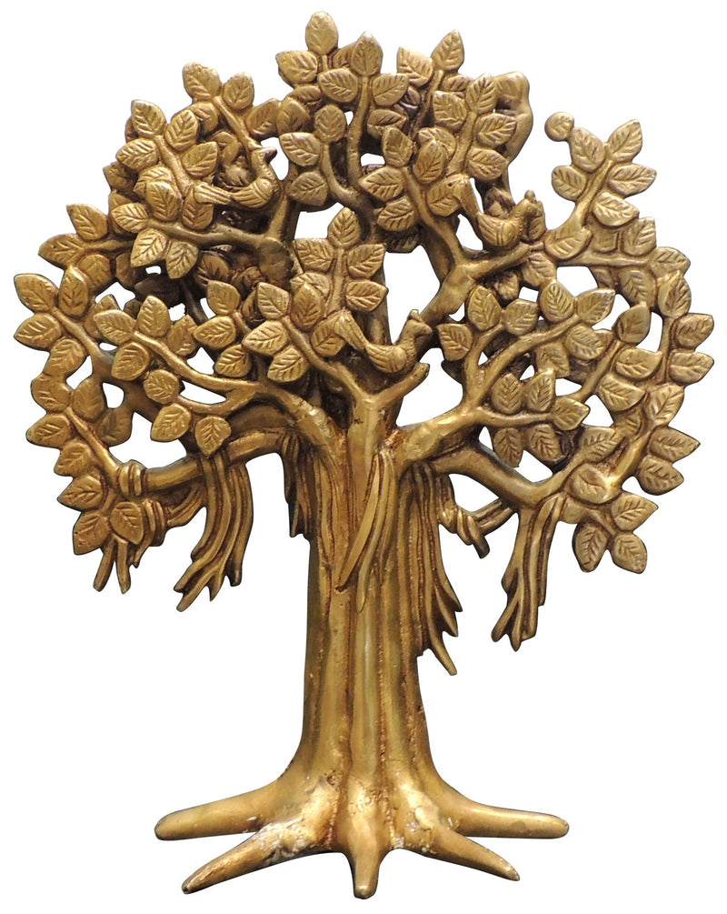 Brass Table Decor Kalpavriksha, devvrksh Tree — 9.5"