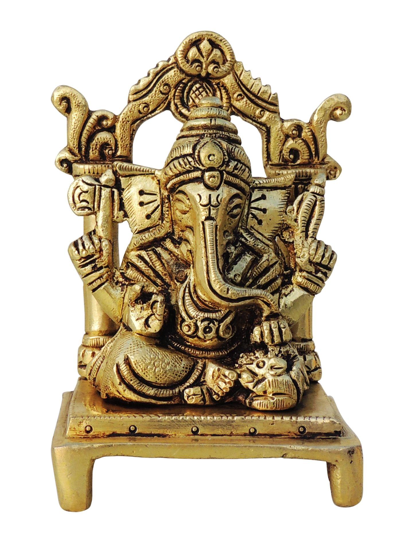 Brass Ganesh — 4.5"
