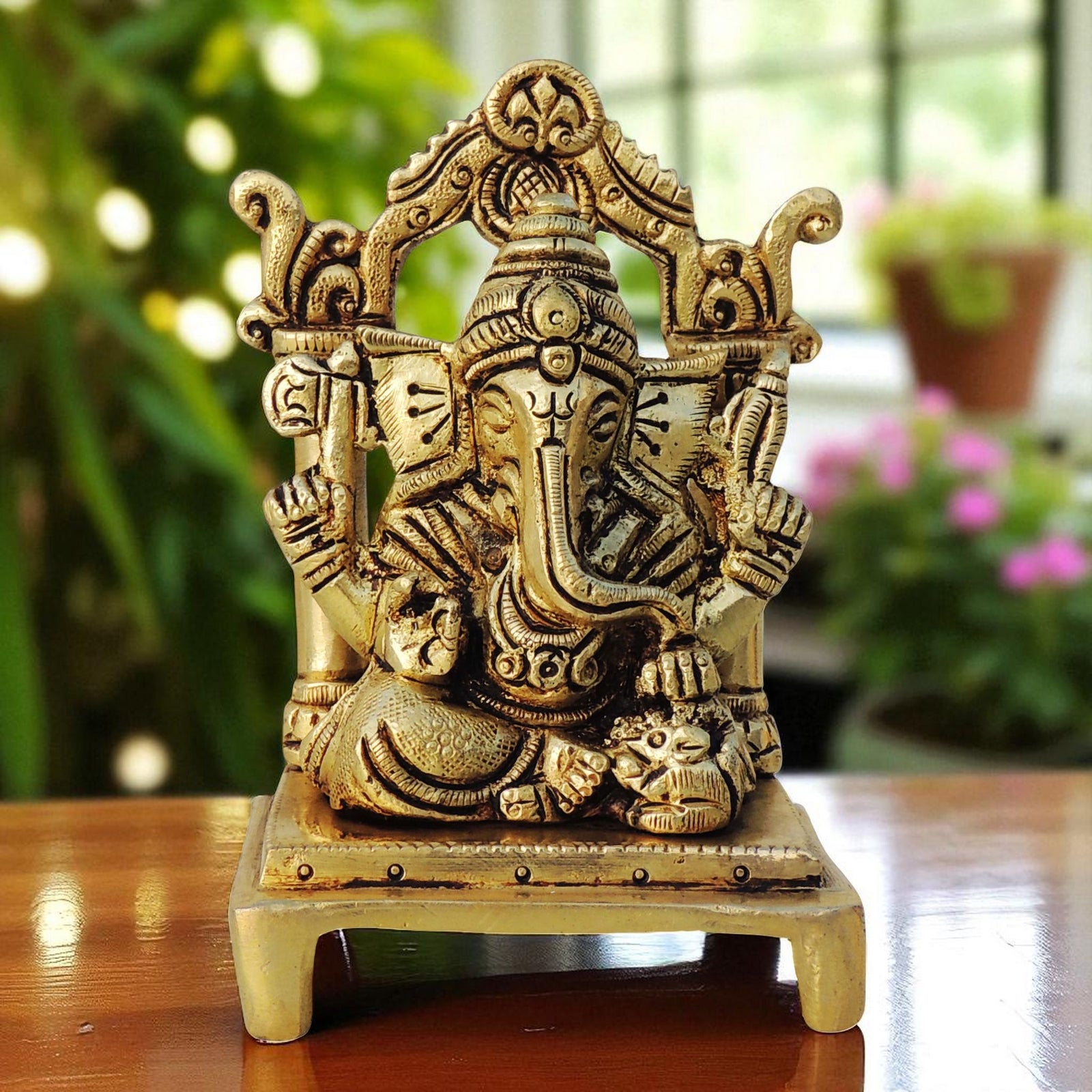 Brass Ganesh — 4.5"
