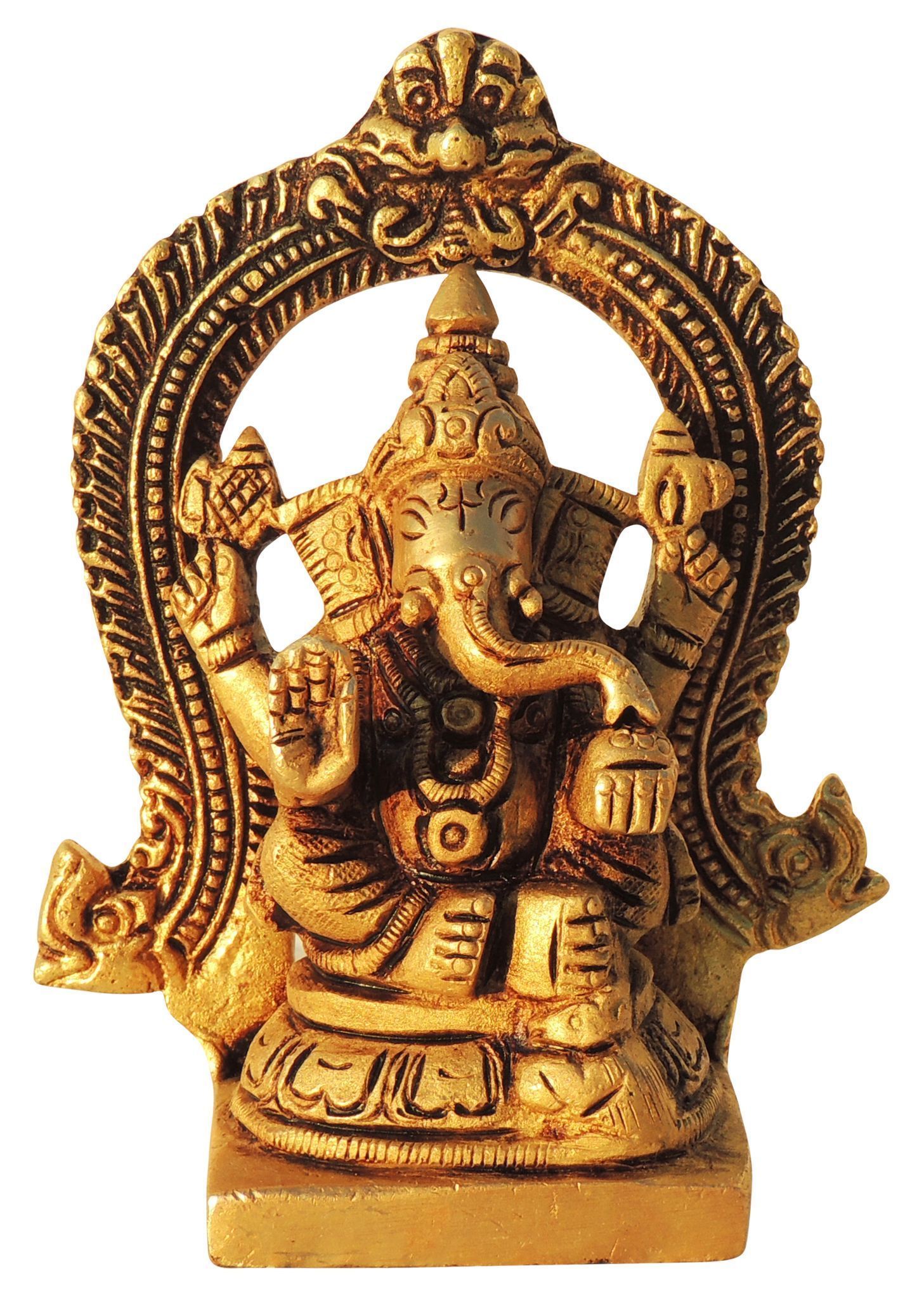Brass Ganesh — 4"