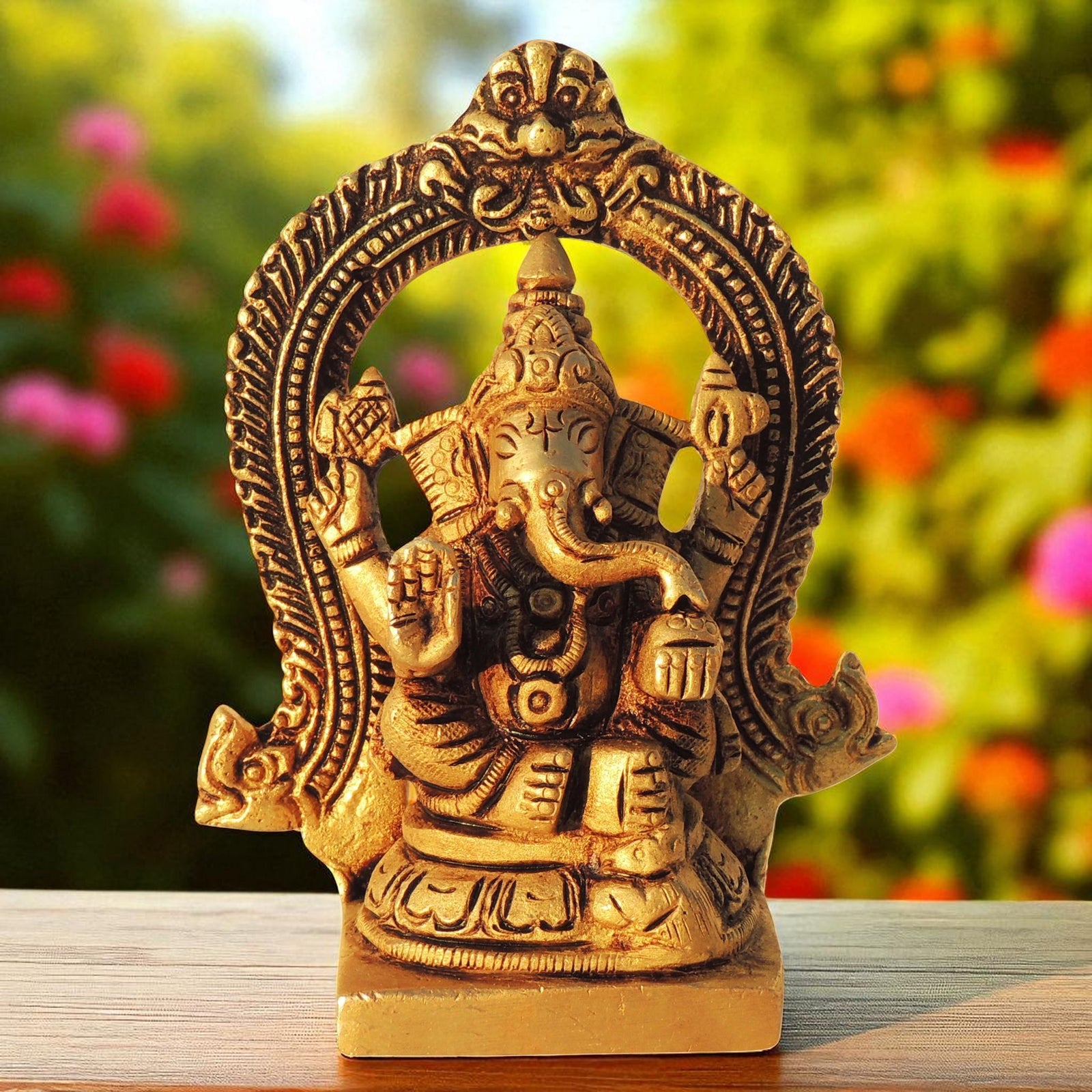 Brass Ganesh — 4"