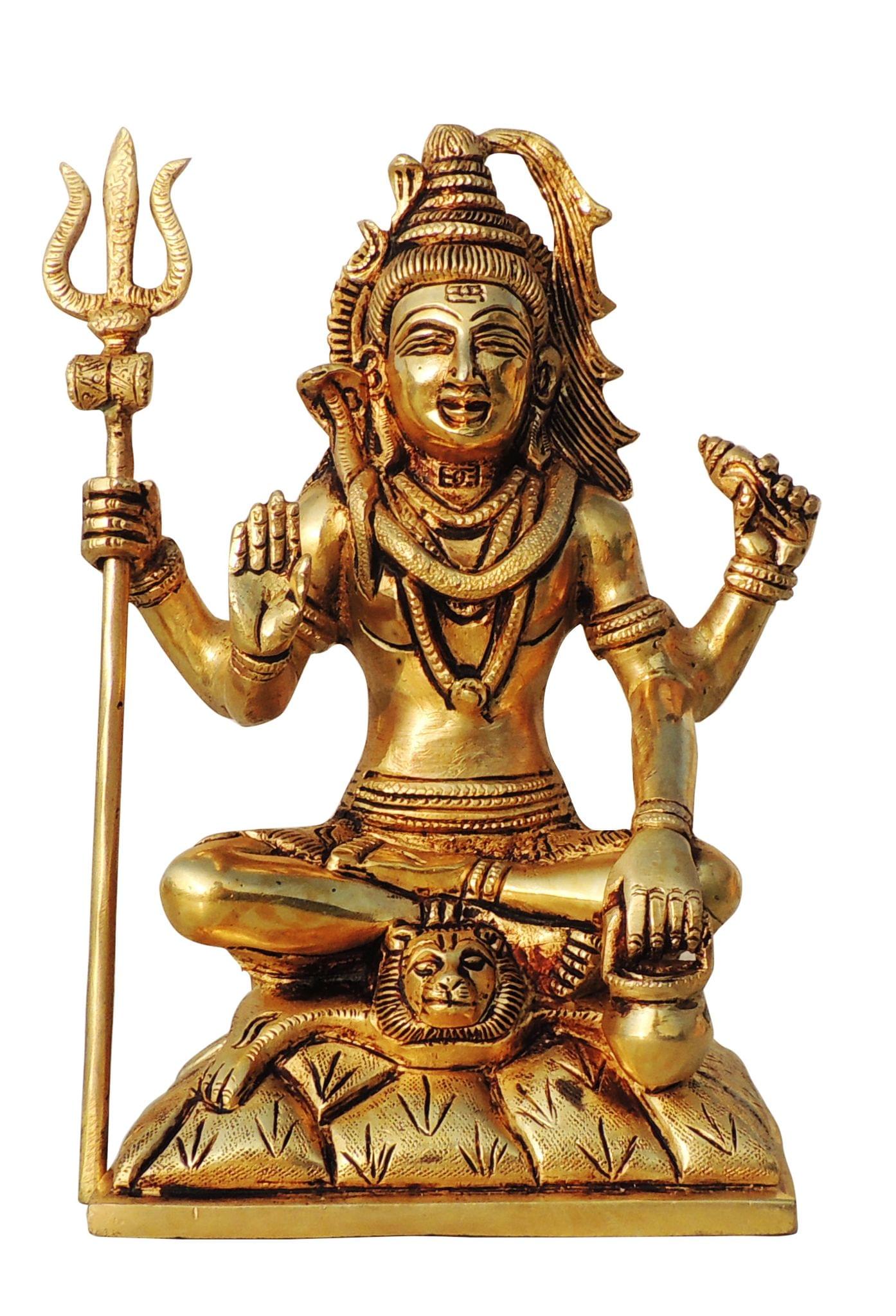 Brass Shiva — 8.5"