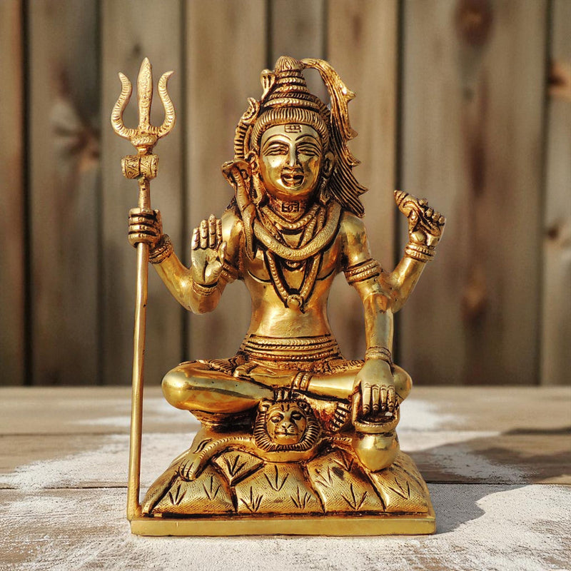 Brass Shiva — 8.5"