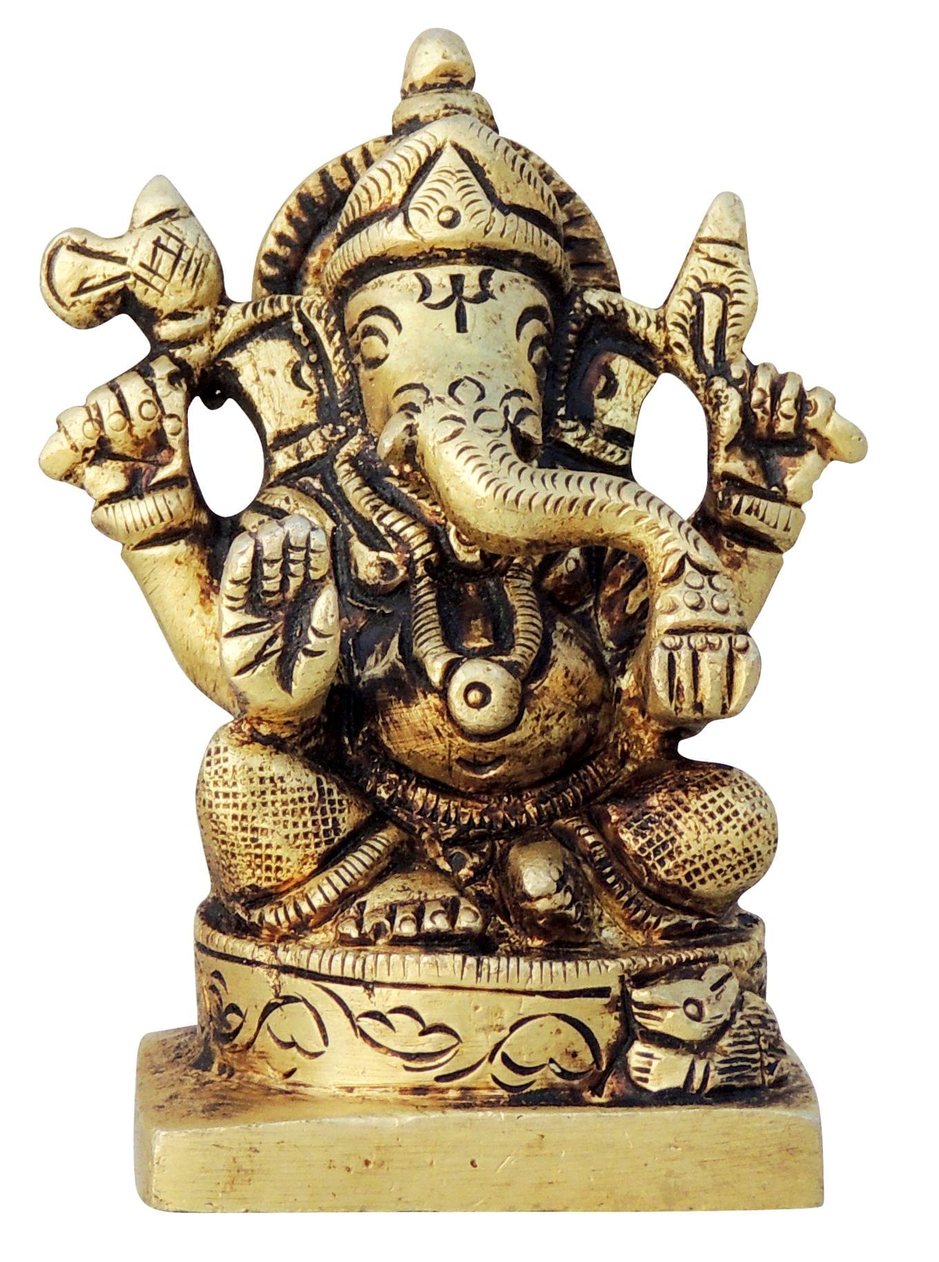 Brass Ganesh — 3"