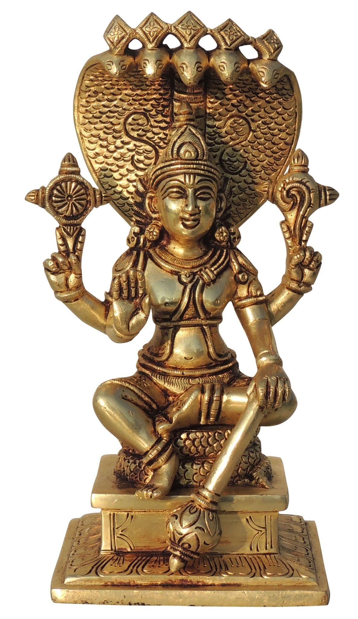 Brass Vishnu — 9.5"