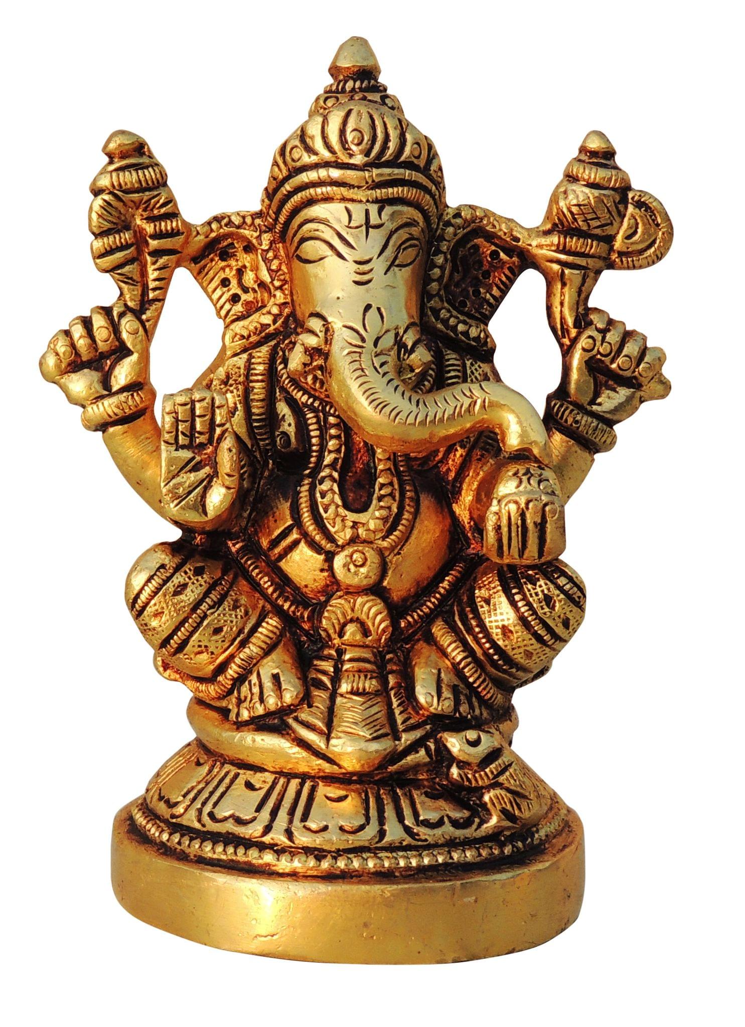 Brass Ganesh — 3.5"
