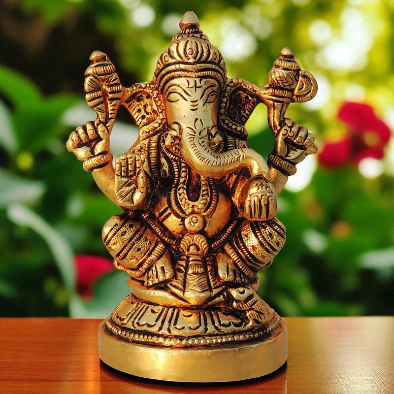 Brass Ganesh — 3.5"