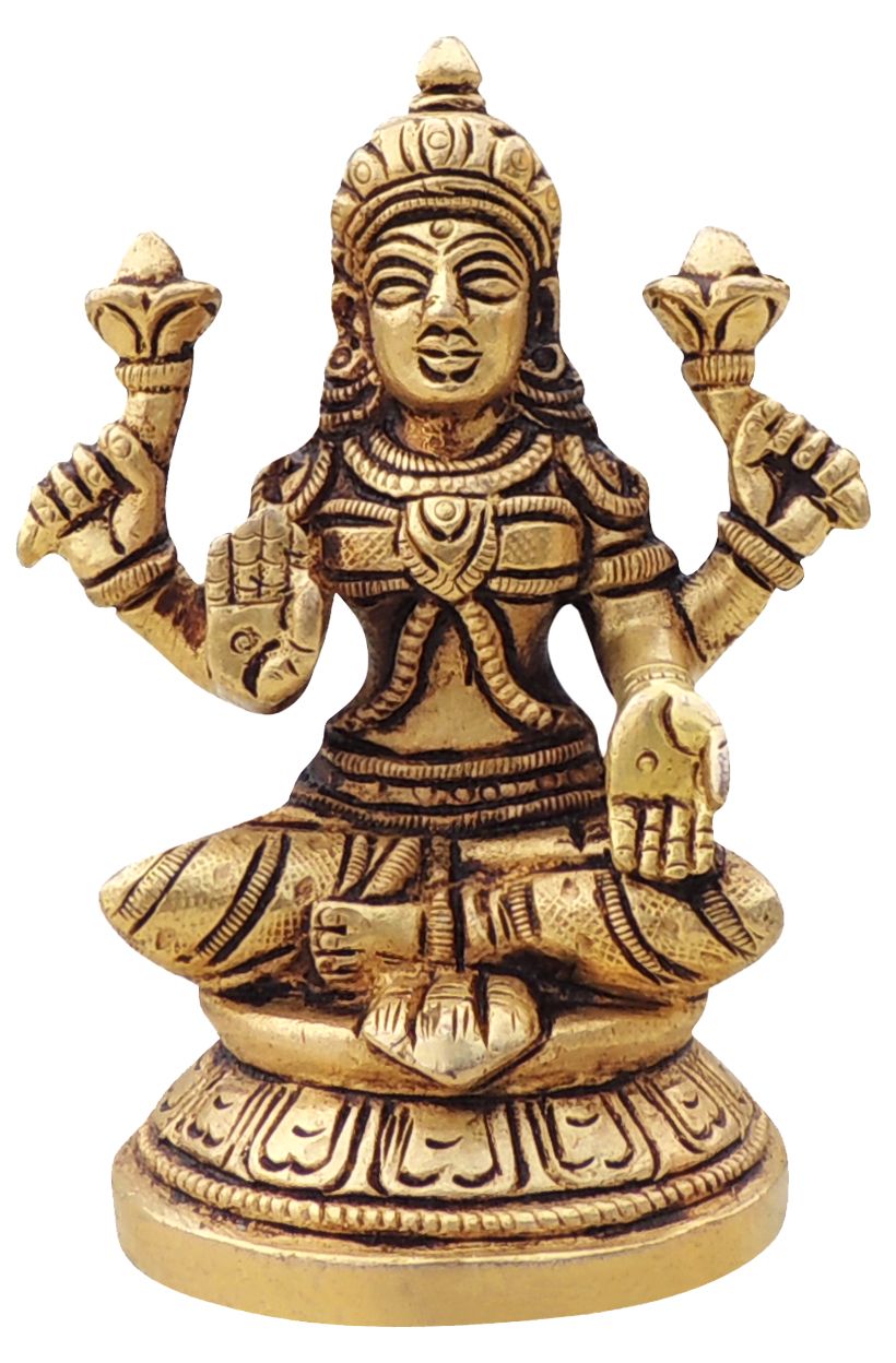 Brass Lakshmi — 3.5"