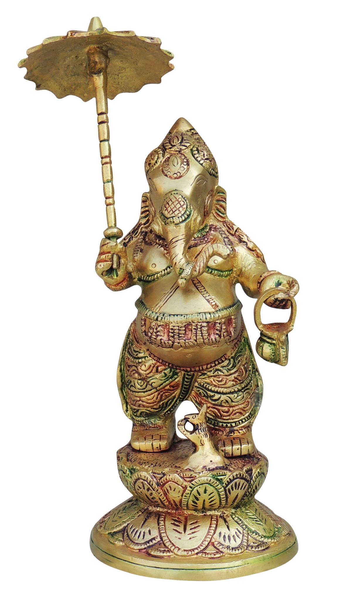 Brass Ganesh — 11.5"