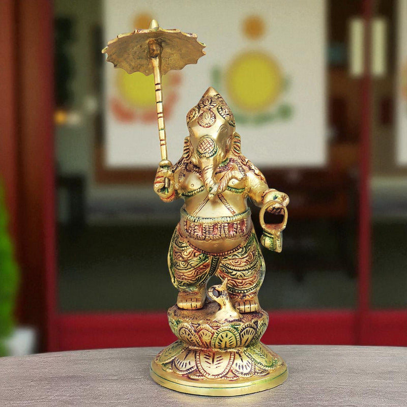 Brass Ganesh — 11.5"