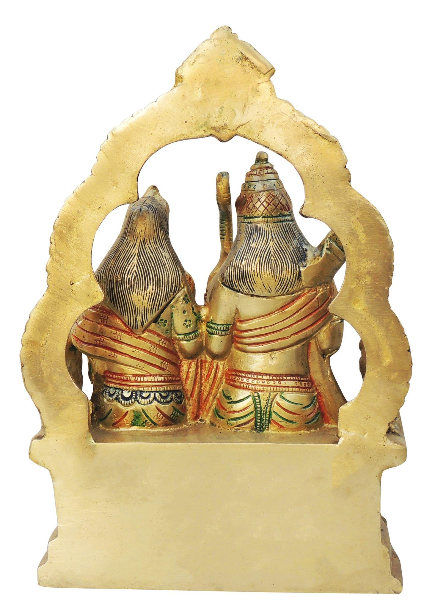Brass Ram, Sitting — 10"