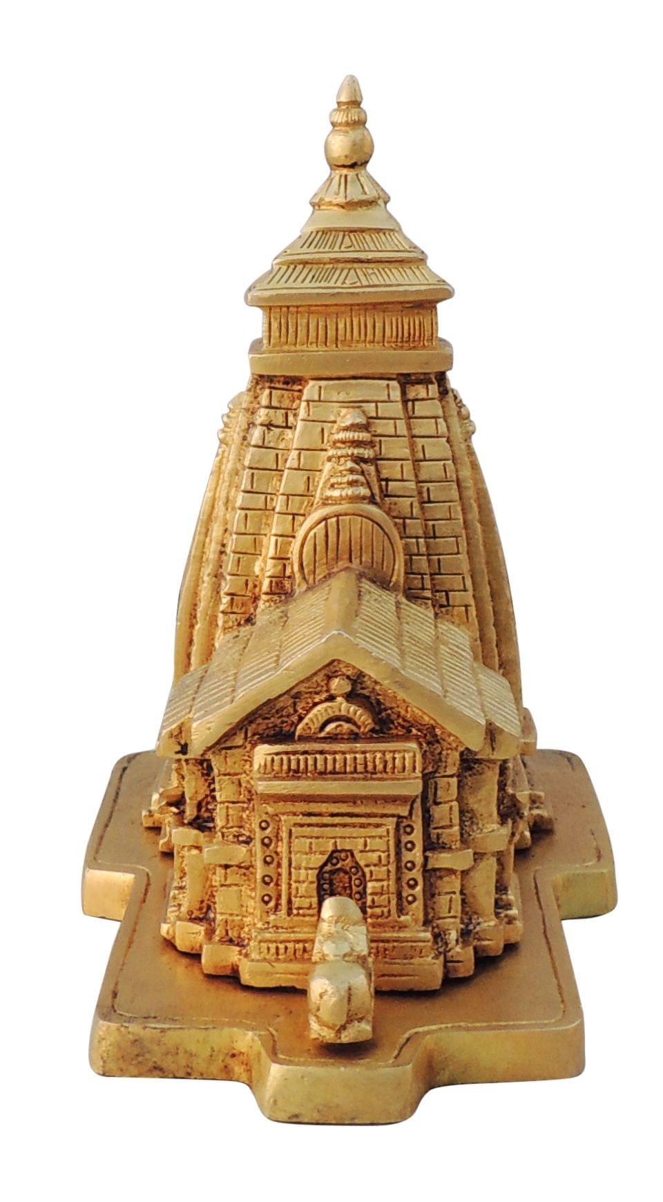Brass Kedarnath Mandir Model Temple — 6.5"