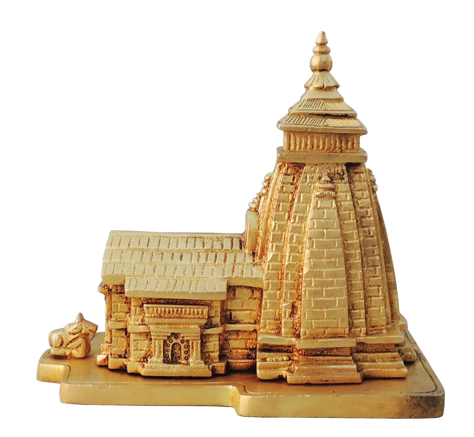 Brass Kedarnath Mandir Model Temple — 6.5"